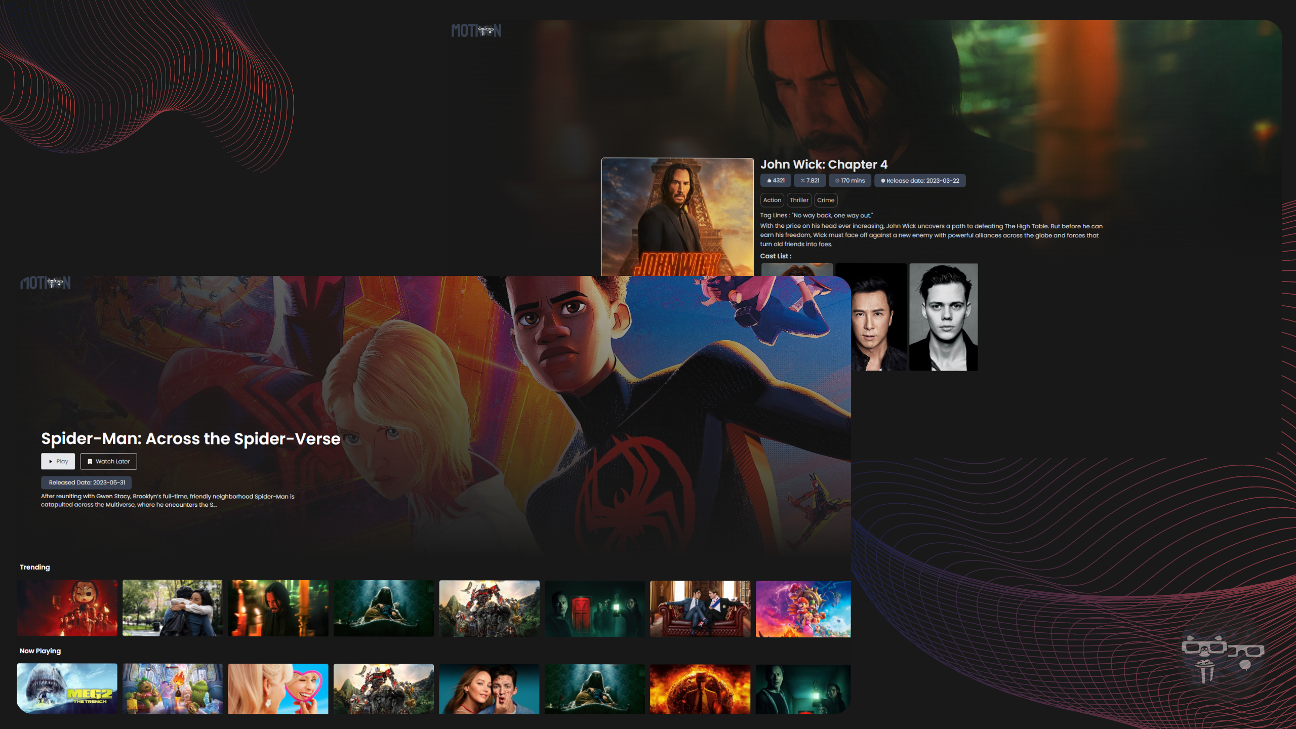 Motion : Movie Library 