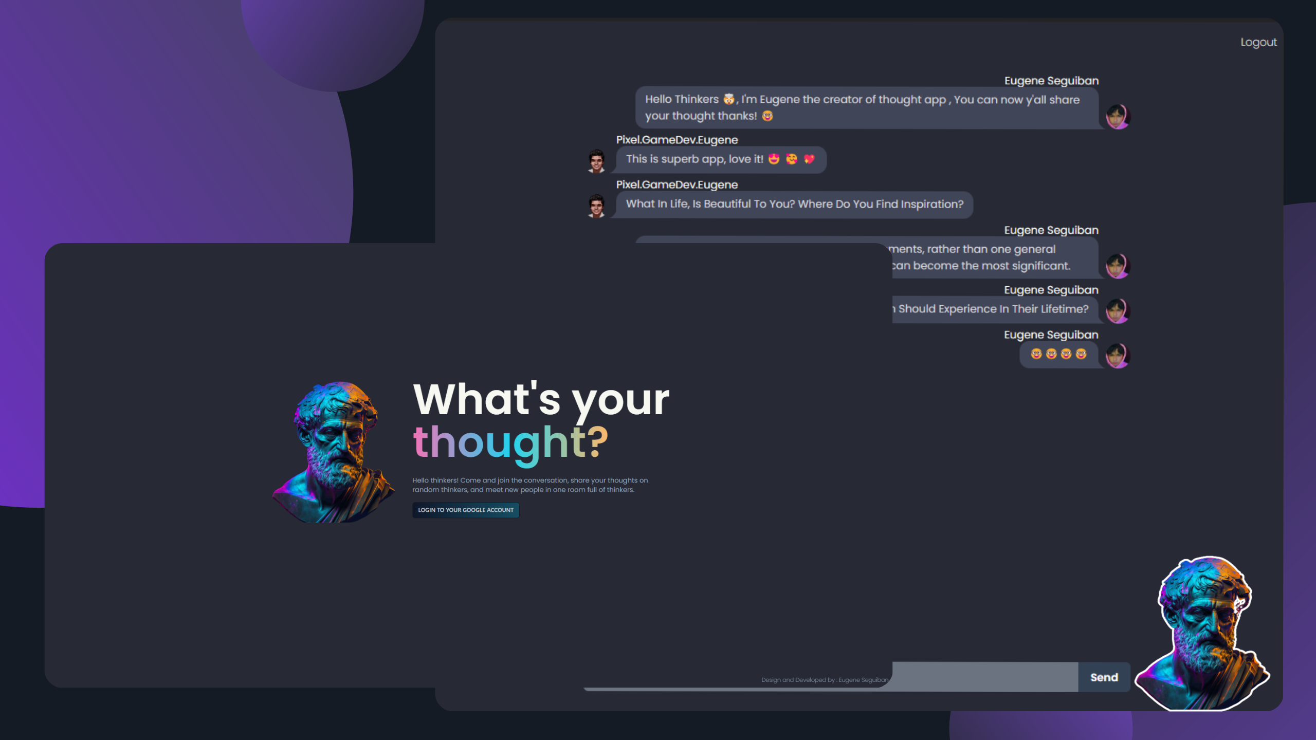 Thought App : Real-time Chat for Thinkers